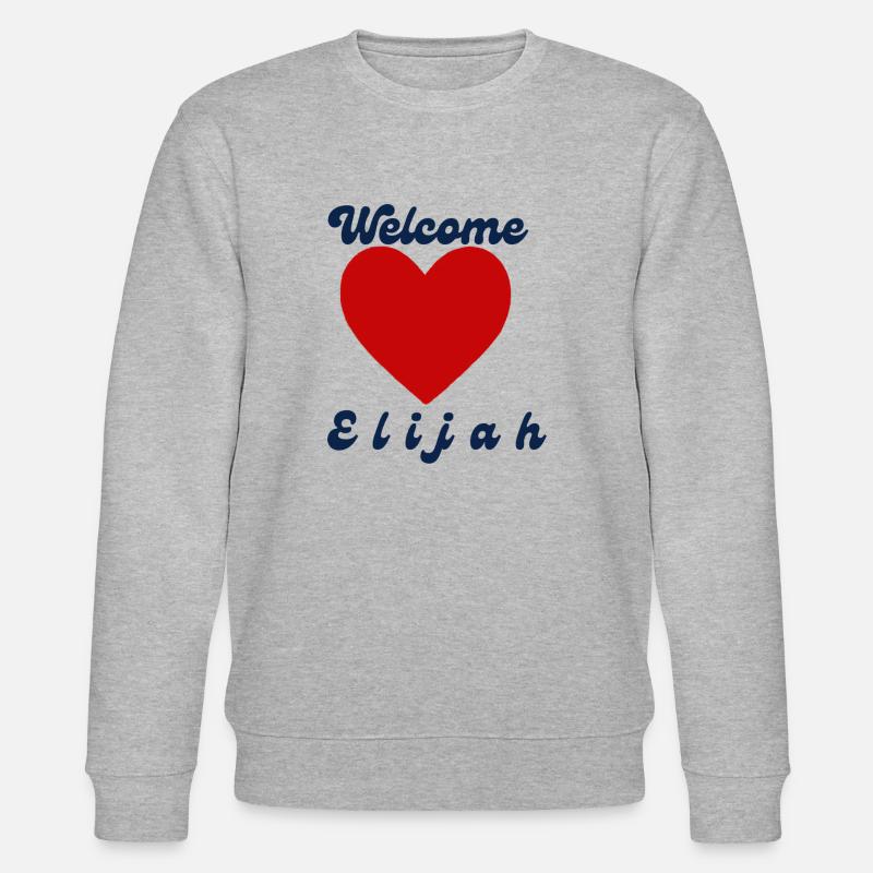 Elijah willkommen - Stanley/Stella Unisex Bio-Sweatshirt CHANGER  - Grau meliert