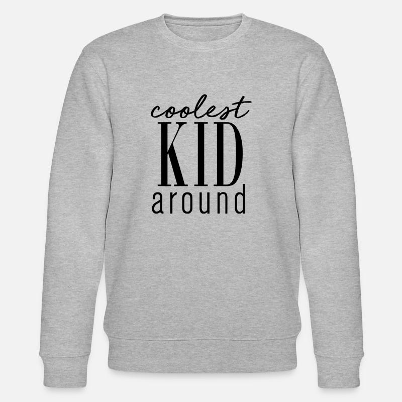 Coolest Kid around - Stanley/Stella Unisex Bio-Sweatshirt CHANGER  - Grau meliert