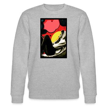 Why am I? - Stanley/Stella Unisex Bio-Sweatshirt CHANGER  - Grau meliert - Vorne - Nik (191cm) & Marisol (170cm)