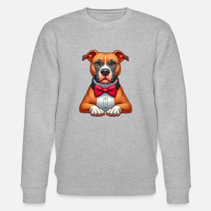 Pitbull Die Gentelmen - Stanley/Stella Unisex Bio-Sweatshirt CHANGER  - Grau meliert