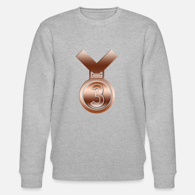 3. Platz Bronzemedaille - Stanley/Stella Unisex Bio-Sweatshirt CHANGER  - Grau meliert
