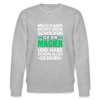 Non-Shockable Mage - Stanley/Stella CHANGER Unisex Organic Sweatshirt - heather grey - Front - Nik (191cm) & Marisol (170cm)