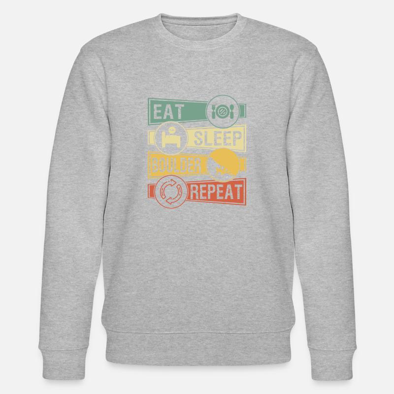 Bouldern - Stanley/Stella Unisex Bio-Sweatshirt CHANGER  - Grau meliert
