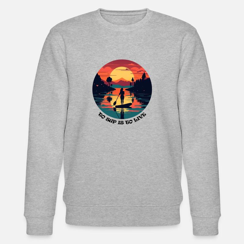 SUP, c’est vivre - Sweat bio CHANGER Stanley/Stella Unisexe - gris chiné