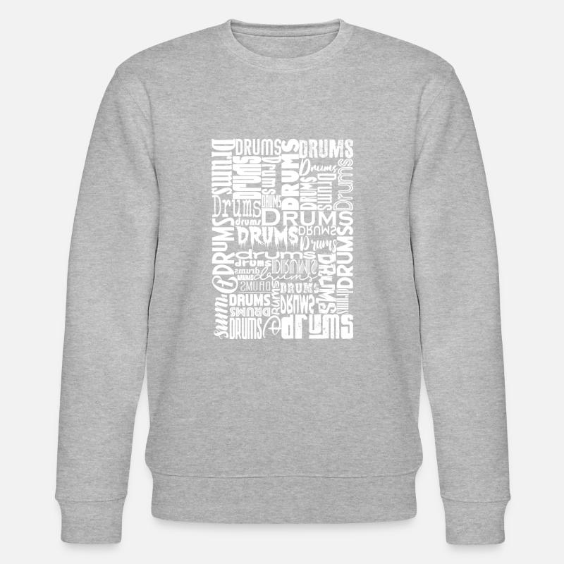 Batterie Batterie Percussions - Sweat bio CHANGER Stanley/Stella Unisexe - gris chiné