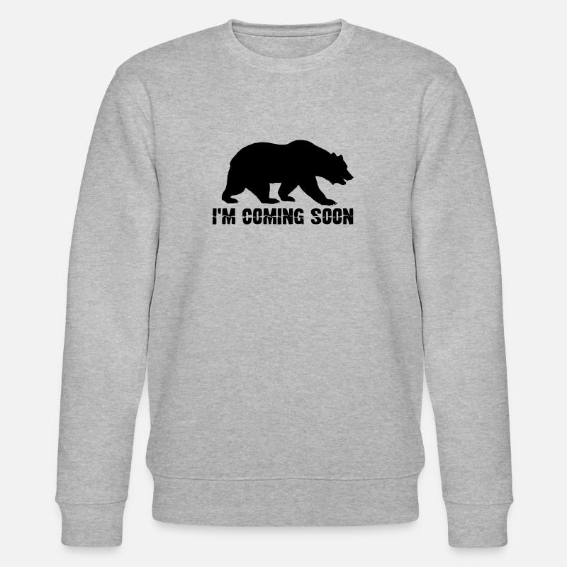 Bär Braunbär Bären - Stanley/Stella Unisex Bio-Sweatshirt CHANGER  - Grau meliert