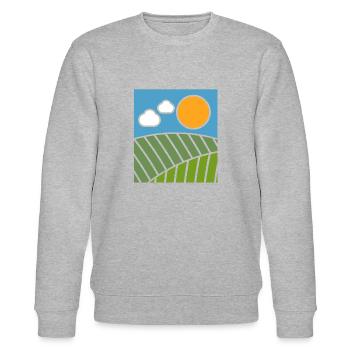 Landwirtschaft - Stanley/Stella Unisex Bio-Sweatshirt CHANGER  - Grau meliert - Vorne - Nik (191cm) & Marisol (170cm)