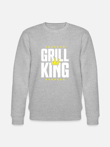 grill king - Stanley/Stella CHANGER Unisex Organic Sweatshirt - heather grey