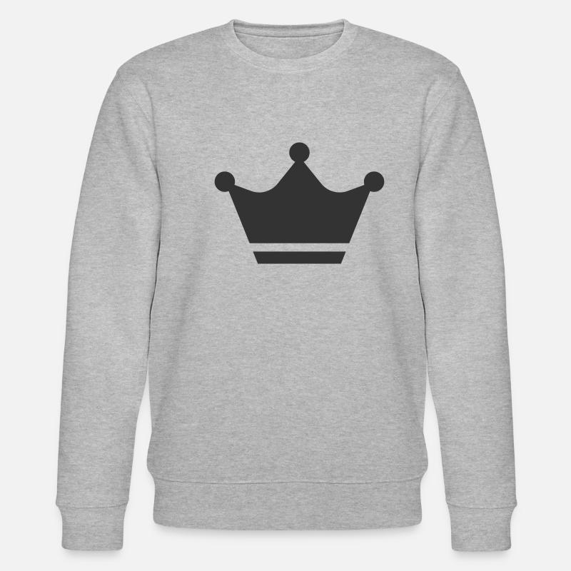 Kronen-Symbol - Stanley/Stella Unisex Bio-Sweatshirt CHANGER  - Grau meliert