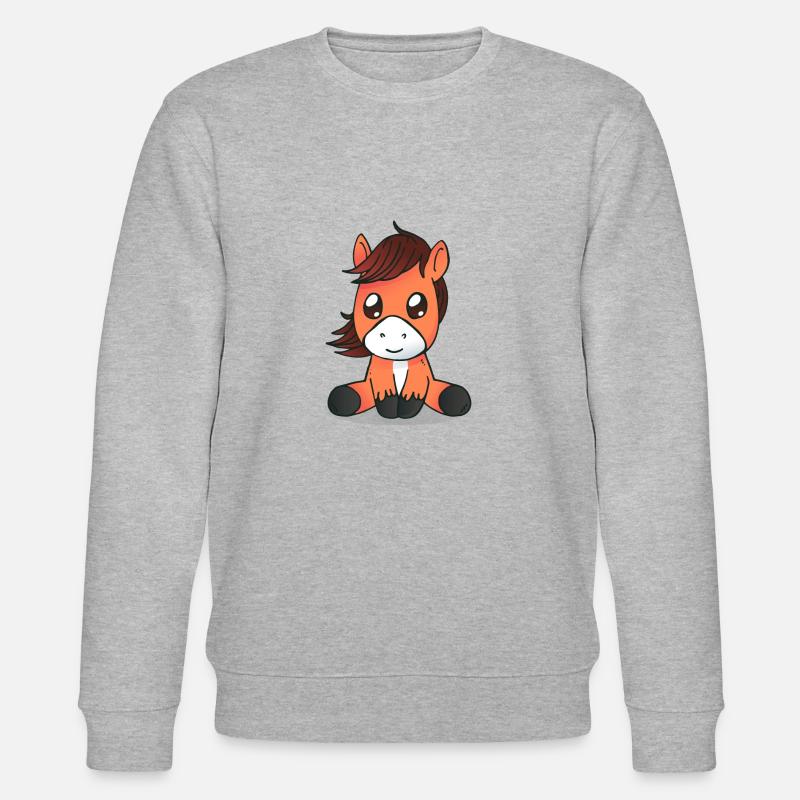 Pony - Stanley/Stella Unisex Bio-Sweatshirt CHANGER  - Grau meliert