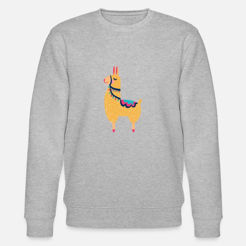 Lama - Stanley/Stella Unisex Bio-Sweatshirt CHANGER  - Grau meliert