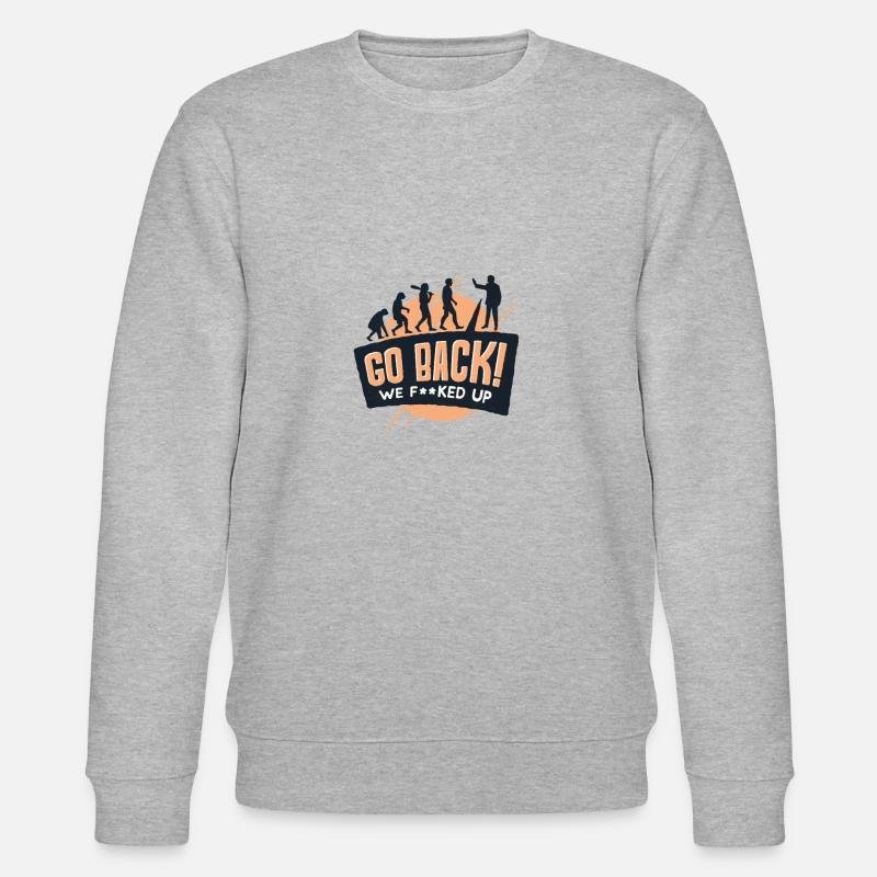 back - Stanley/Stella CHANGER Unisex Organic Sweatshirt - heather grey