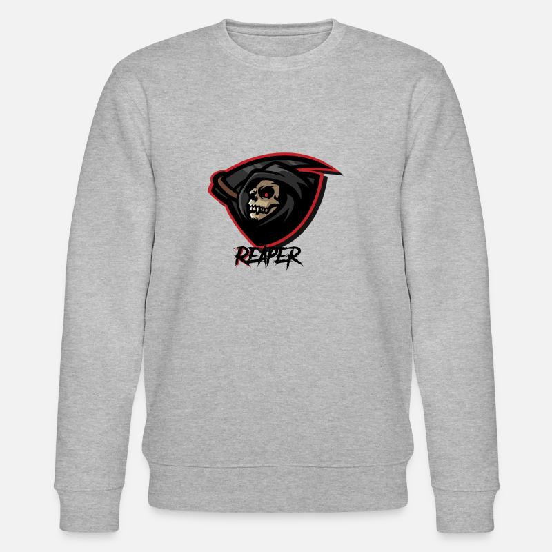 Sensenmann - Reaper - Stanley/Stella Unisex Bio-Sweatshirt CHANGER  - Grau meliert
