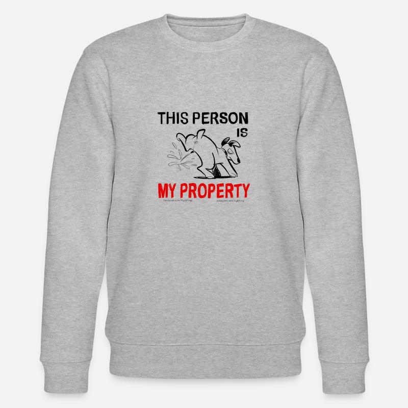 Hund und Eigentum - Stanley/Stella Unisex Bio-Sweatshirt CHANGER  - Grau meliert