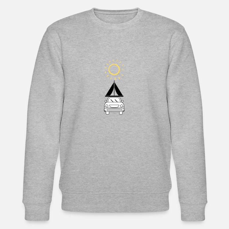 Dachzelt bei Sonnenschein - Stanley/Stella Unisex Bio-Sweatshirt CHANGER  - Grau meliert