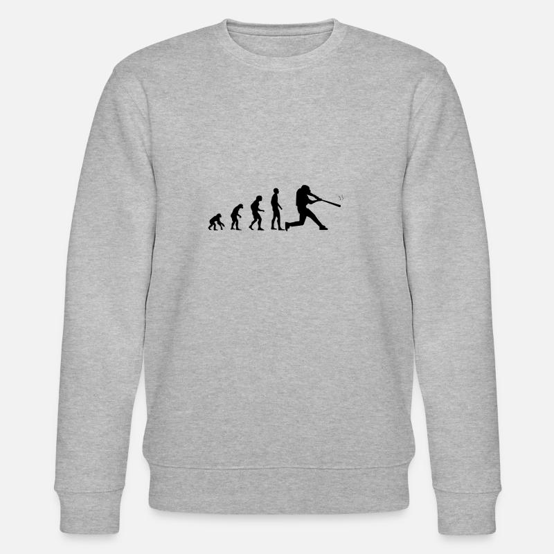EVOLUTION baseball - Stanley/Stella CHANGER Unisex Organic Sweatshirt - heather grey