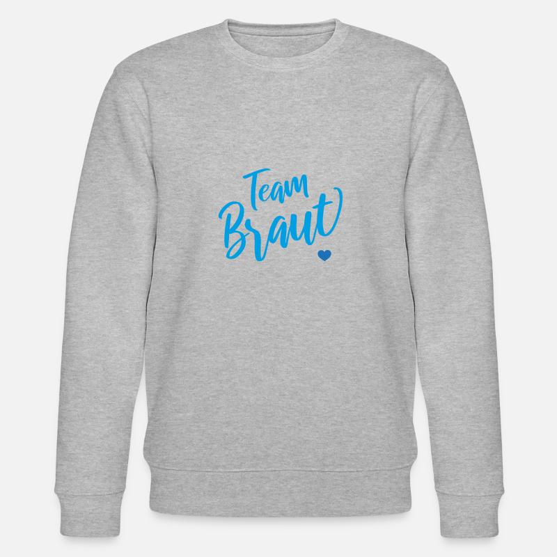 Team Braut - Stanley/Stella Unisex Bio-Sweatshirt CHANGER  - Grau meliert