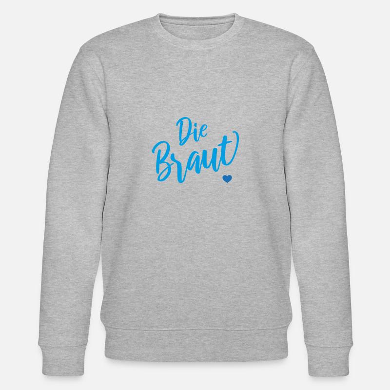 Die Braut - Stanley/Stella Unisex Bio-Sweatshirt CHANGER  - Grau meliert
