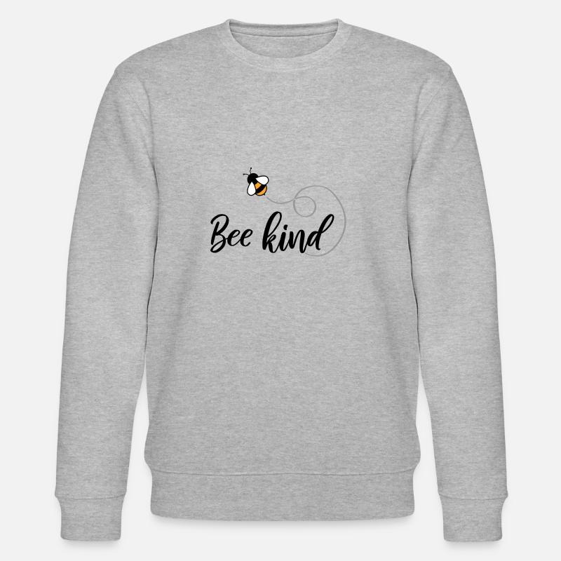 Bee kind - Stanley/Stella Unisex Bio-Sweatshirt CHANGER  - Grau meliert
