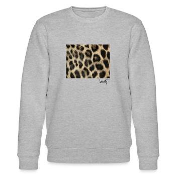 Leo Print - Stanley/Stella Unisex Bio-Sweatshirt CHANGER  - Grau meliert - Vorne - Nik (191cm) & Marisol (170cm)