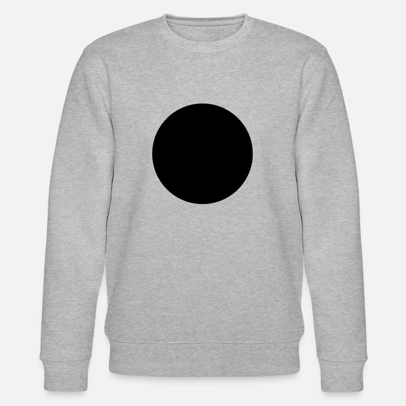 Schwarzer Kreis leer - Stanley/Stella Unisex Bio-Sweatshirt CHANGER - Grau meliert