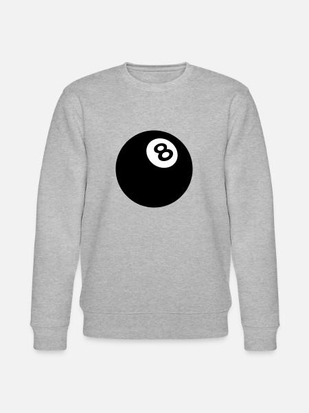 Black ball billiard 8 2509 - Stanley/Stella CHANGER Unisex Organic Sweatshirt - heather grey