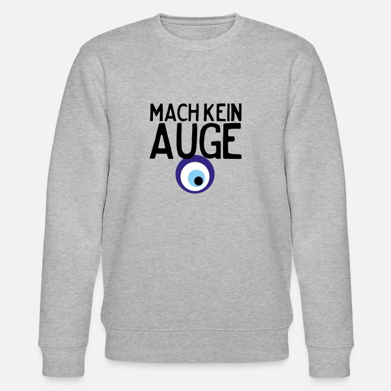 Mach kein Auge! - Stanley/Stella Unisex Bio-Sweatshirt CHANGER  - Grau meliert