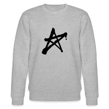 anarchie - Stanley/Stella Unisex Bio-Sweatshirt CHANGER  - Grau meliert - Vorne - Nik (191cm) & Marisol (170cm)