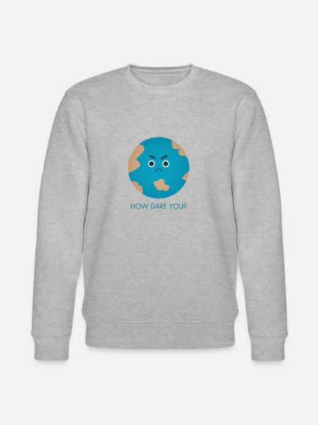How Dare You | Greta - Stanley/Stella CHANGER Unisex Organic Sweatshirt - heather grey