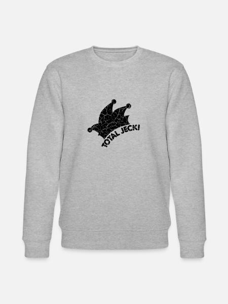 Narrenkappe, Total Jeck - Stanley/Stella Unisex Bio-Sweatshirt CHANGER  - Grau meliert