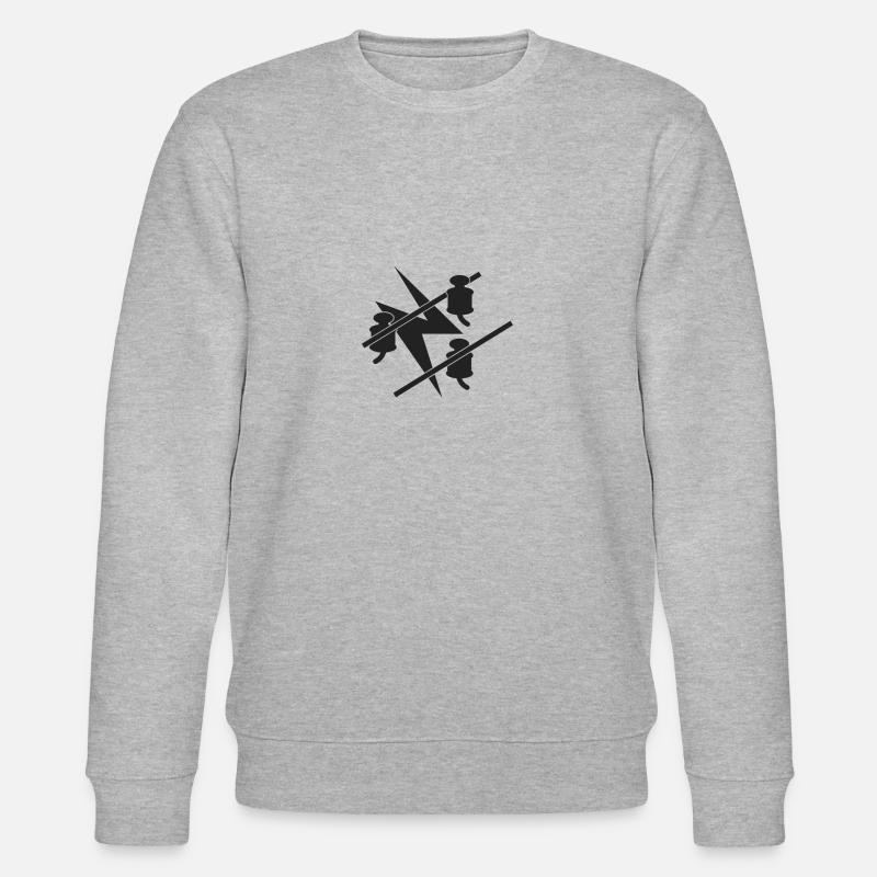 Elektroniker Zunft Logo - Stanley/Stella Unisex Bio-Sweatshirt CHANGER  - Grau meliert