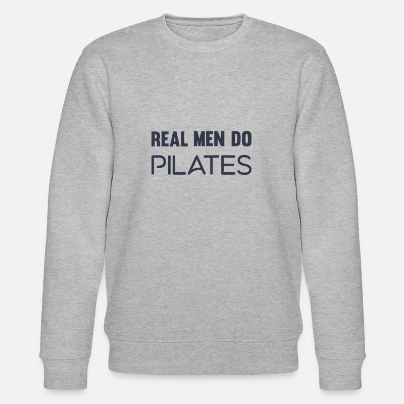 Real men do Pilates! - Stanley/Stella Unisex Bio-Sweatshirt CHANGER  - Grau meliert