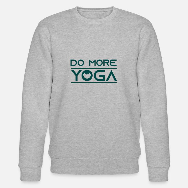 Do more Yoga! - Stanley/Stella Unisex Bio-Sweatshirt CHANGER - Grau meliert