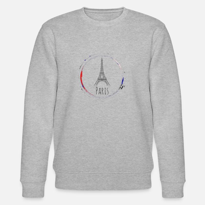 Tour Eiffel à Paris2 - Sweat bio CHANGER Stanley/Stella Unisexe - gris chiné