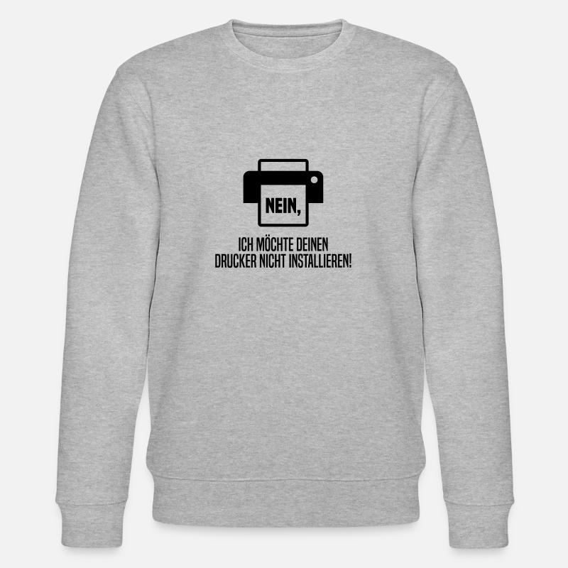Drucker installieren - Stanley/Stella Unisex Bio-Sweatshirt CHANGER  - Grau meliert