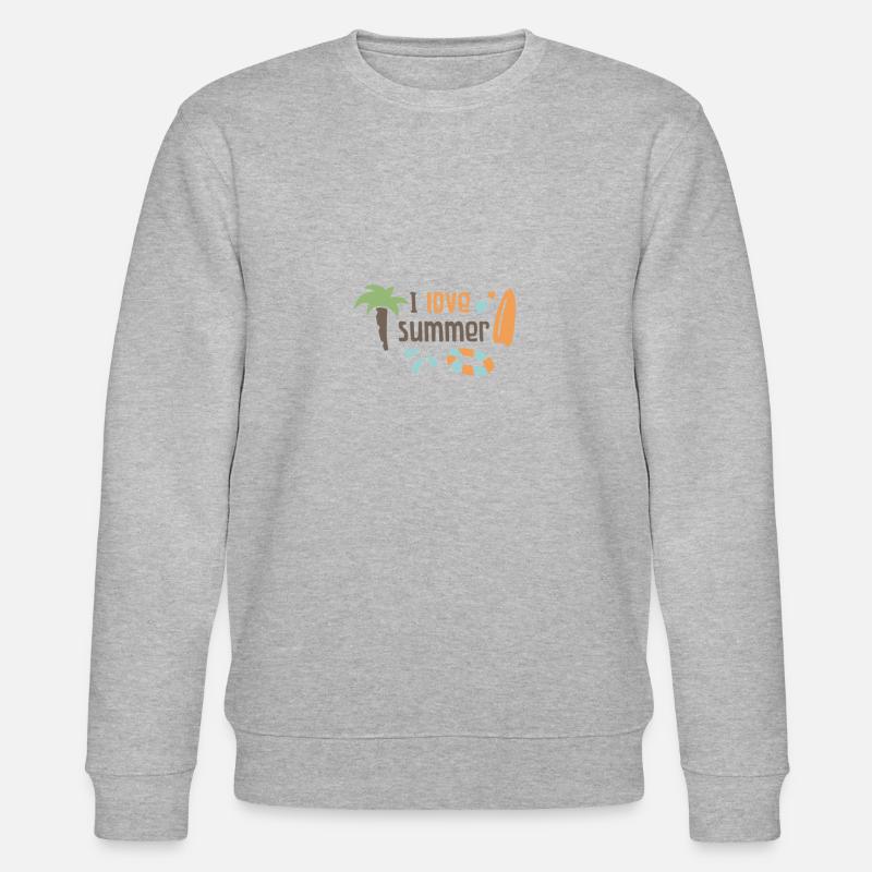 I love summer - Sweat bio CHANGER Stanley/Stella Unisexe - gris chiné