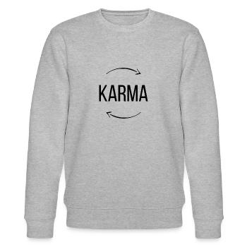 karma - Stanley/Stella CHANGER Unisex Organic Sweatshirt - heather grey - Front - Nik (191cm) & Marisol (170cm)