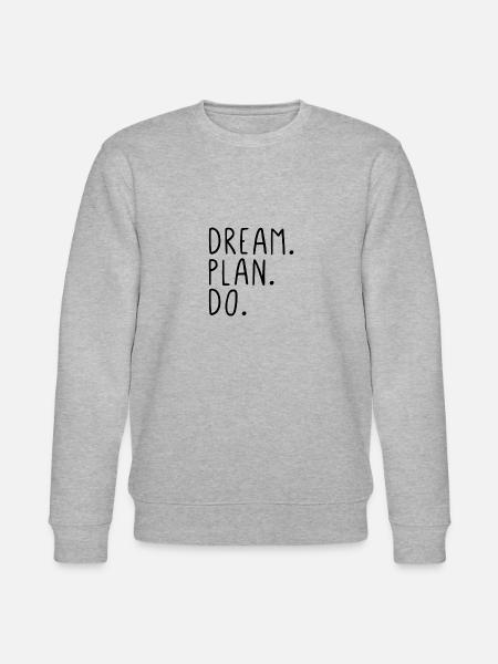 Dream. Plan. Do. - Stanley/Stella Unisex Bio-Sweatshirt CHANGER - Grau meliert