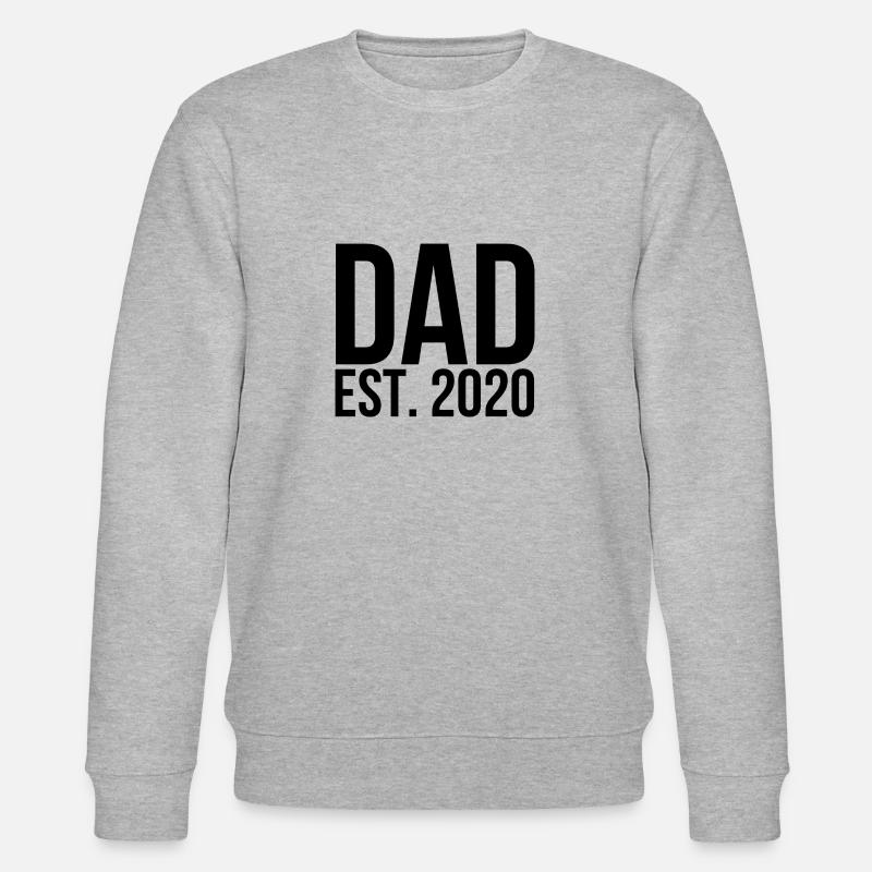 Dad est 2020 - Stanley/Stella Unisex Bio-Sweatshirt CHANGER  - Grau meliert