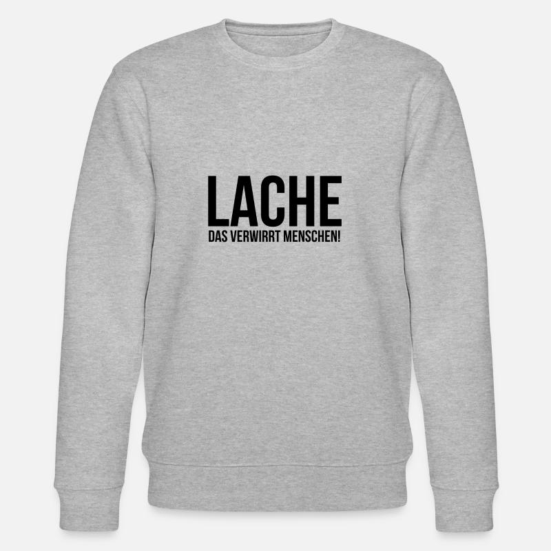 Lache das verwirrt Menschen - Stanley/Stella Unisex Bio-Sweatshirt CHANGER  - Grau meliert