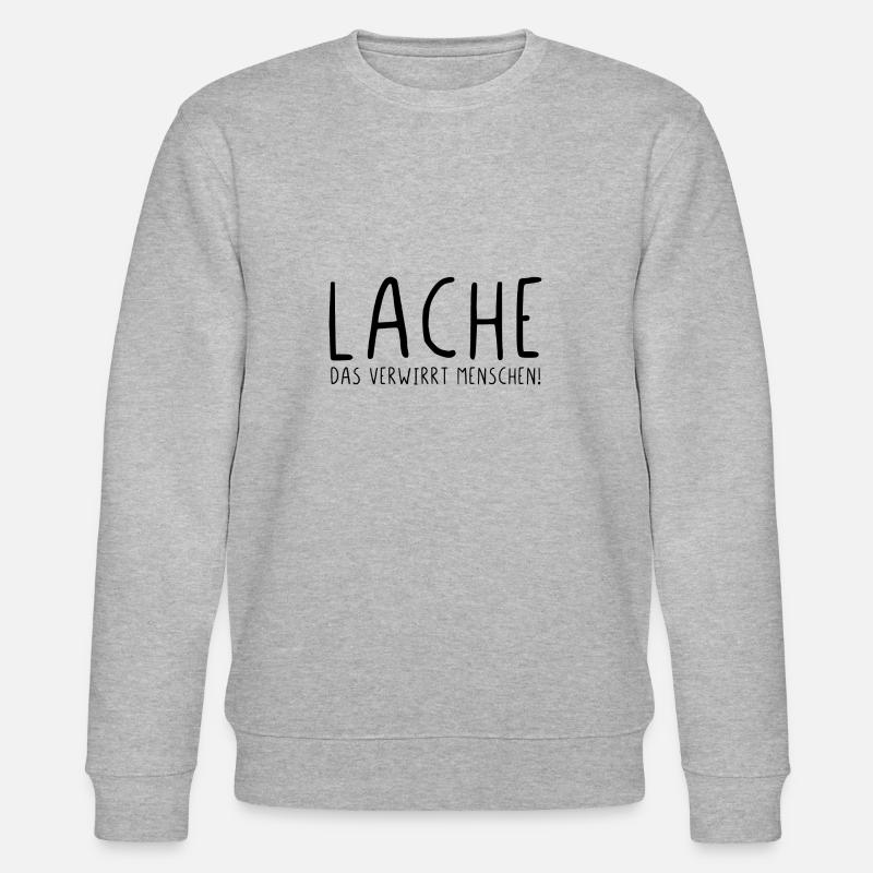 Lache das verwirrt Menschen - Stanley/Stella Unisex Bio-Sweatshirt CHANGER  - Grau meliert