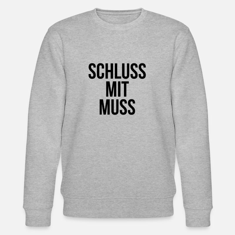 Schluss mit muss - Stanley/Stella Unisex Bio-Sweatshirt CHANGER  - Grau meliert