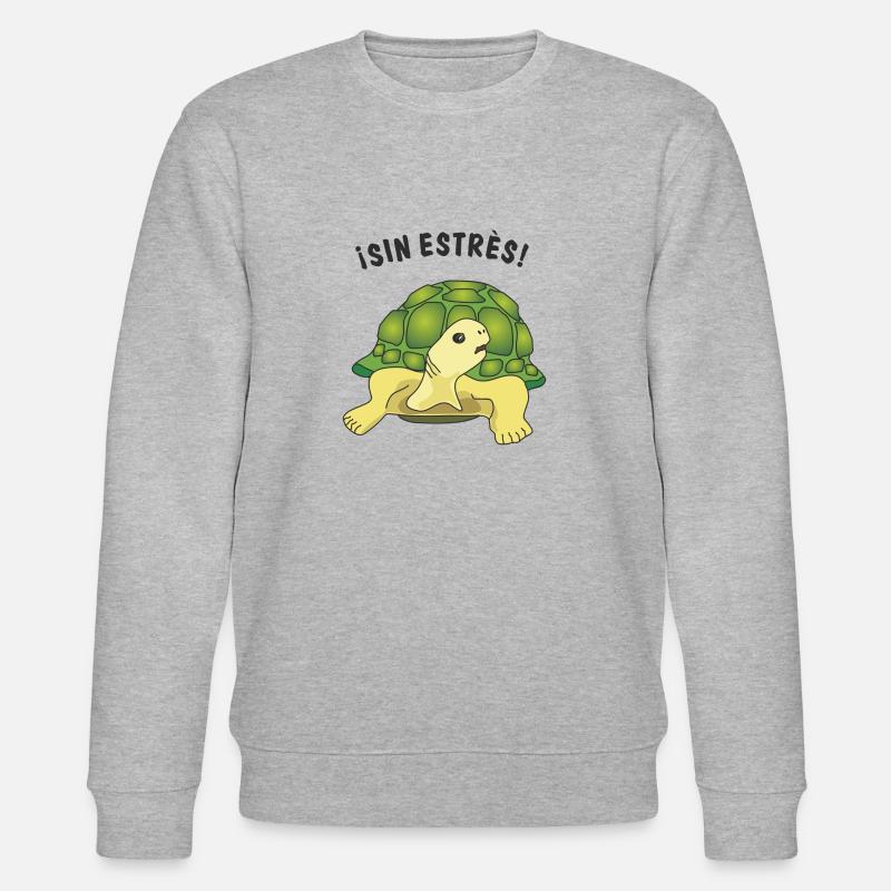 sin estres - Stanley/Stella Unisex Bio-Sweatshirt CHANGER  - Grau meliert