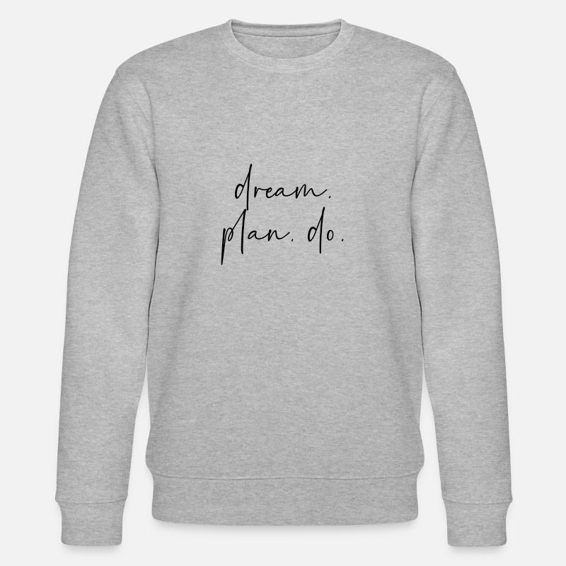 Dream Plan Do - Stanley/Stella Unisex Bio-Sweatshirt CHANGER  - Grau meliert