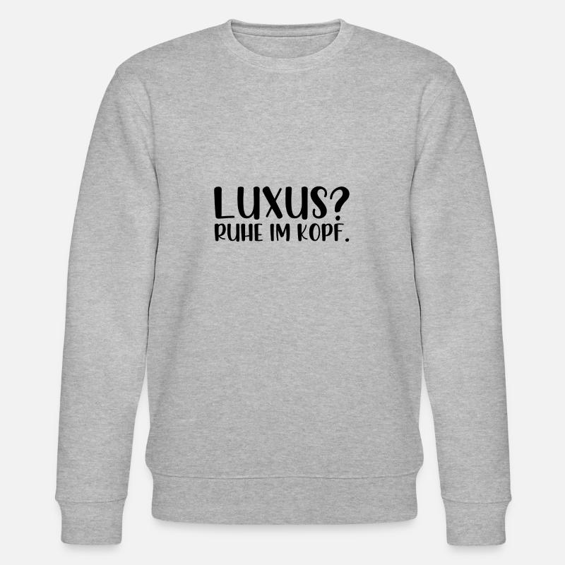 Luxus Ruhe im Kopf - Stanley/Stella Unisex Bio-Sweatshirt CHANGER  - Grau meliert