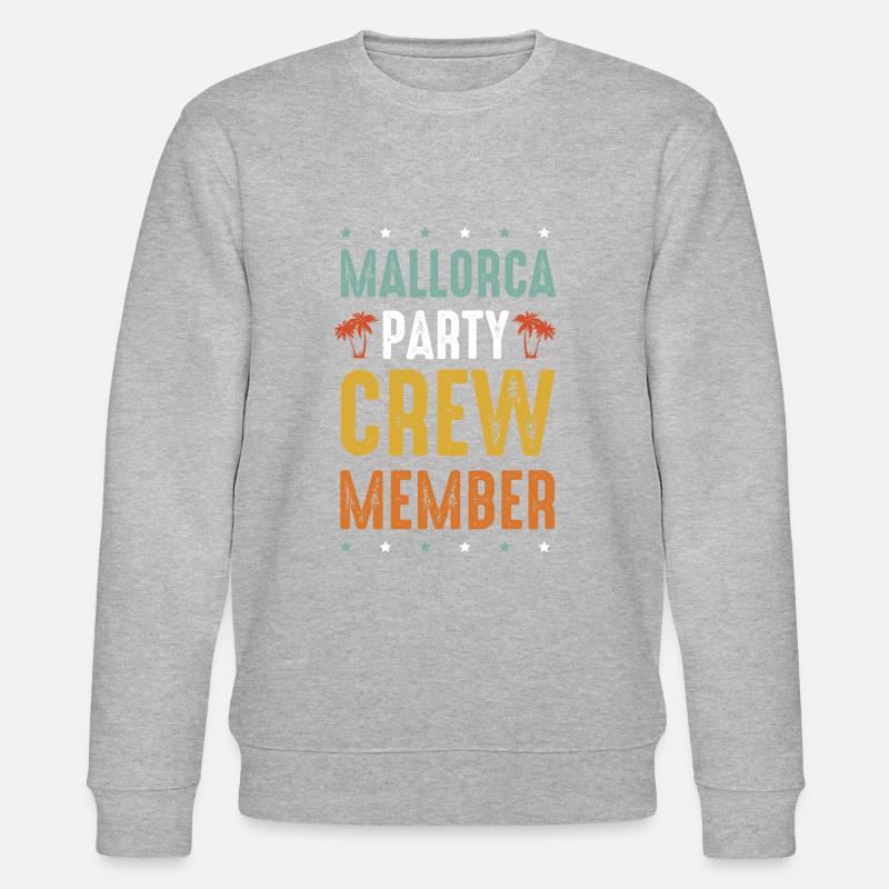 Mallorca Party Crew - Stanley/Stella Unisex Bio-Sweatshirt CHANGER  - Grau meliert