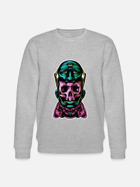 Gesichtshelm Farbe - Stanley/Stella Unisex Bio-Sweatshirt CHANGER  - Grau meliert