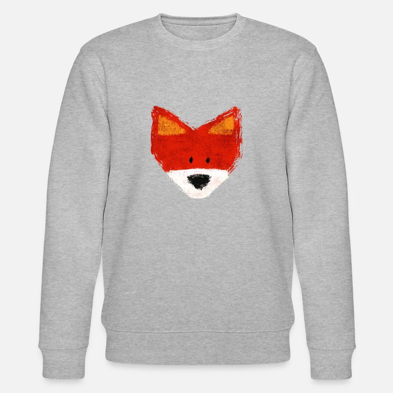 FUCHS, fox - Stanley/Stella Unisex Bio-Sweatshirt CHANGER  - Grau meliert