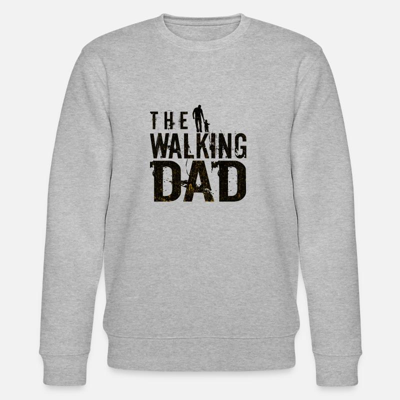 The Walking Dad - Stanley/Stella Unisex Bio-Sweatshirt CHANGER  - Grau meliert