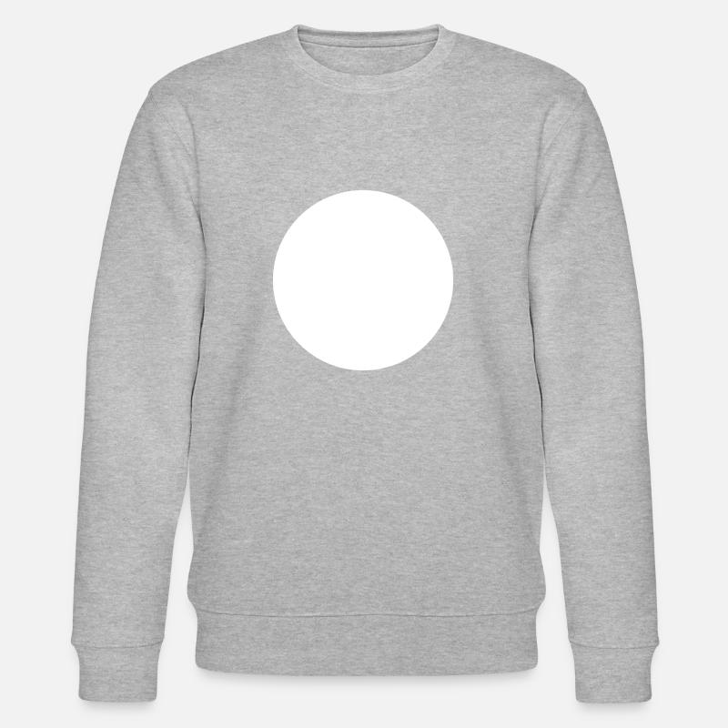 Cercle blanc vide - Sweat bio CHANGER Stanley/Stella Unisexe - gris chiné